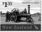 Stefan Hilz Historische Landmaschinen Am 5. April 2004 hat die neuseeländische Post einen Markensatz mit fünf Werten herausgegeben, die historische Landmaschinen zeigen.