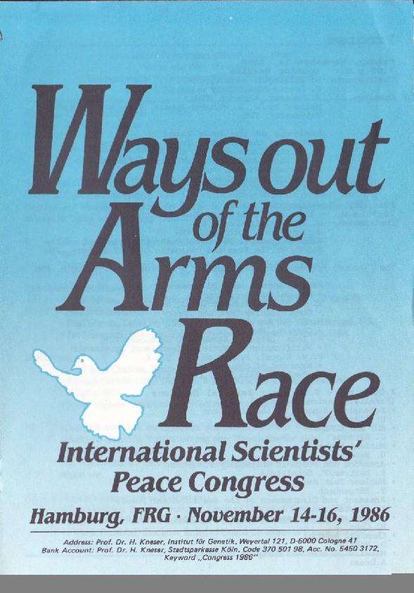 Arms Race 1986 Intern. Kongress Univ.