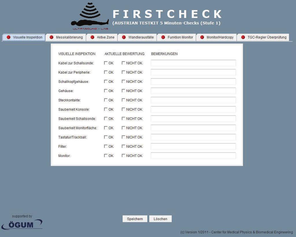 Installation & Start der Software Das Programm <FirstCheck> ist ein Java- Programm und kann unter verschiedenen