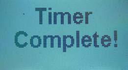 Wenn sowohl der Timer als auch der verzögerte Start aktiviert sind, wird neben der Timerzeit im Hauptbildschirm ein h angezeigt.