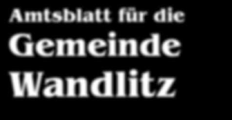 Amtsblatt für die Gemeinde Wandlitz 4. Jahrgang Wandlitz, den. Oktober 008 Nr.