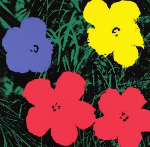 148 Arbeiten auf Papier, 20. und 21. Jahrhundert 1302 1303 1304 1305 1302. Warhol, Andy (USA, 1928 1987). Flowers, 1970.