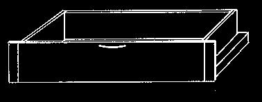 Zusatzausstattung für Gleittürenschränke Schubkästen mit Selbsteinzug Frontansicht Warenbeschreibung Frontansicht Warenbeschreibung Einlegeboden 40 cm breit cm breit cm breit cm breit 008 0001 0003