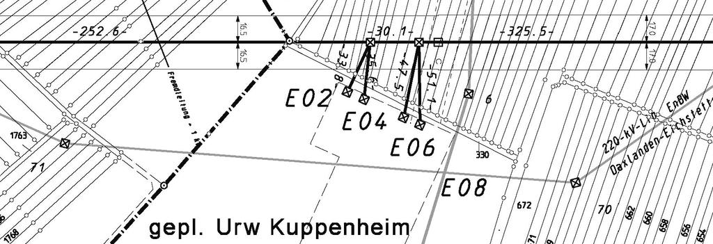Bahnstromversorgungsanlage Zentrales Umrichterwerk Kuppenheim Unterlagen zum Planrecht 4 110-kV-BL 438