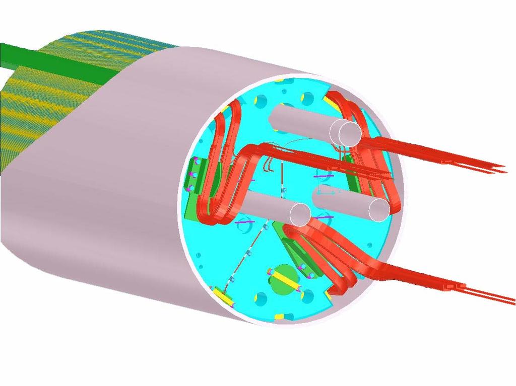 Dipolendkappe Heliumleitung Hadron-Kollider-Experimente