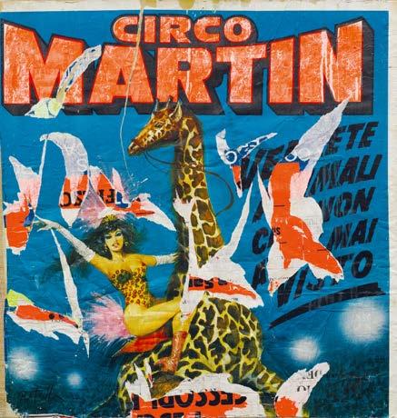 PostWar & Contemporary 3456 MIMMO ROTELLA (Catanzaro 1918-2006 Mailand) Circo Martin. Decollage auf Leinwand. Unten links signiert: Rotella.