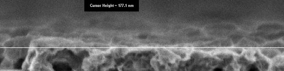 Die Nanokompositsolarzelle ll (NKSZ) Elektroden Nanokompositschicht ht 180 nm Glas / PET ITO