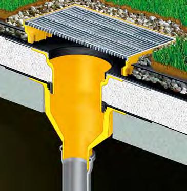 Geeignet sowohl für die extensive als auch die intensive Dachbegrünung sorgt der SitaGründachschacht als Inspektionsschacht für eine perfekte Ableitung des Regenwassers.