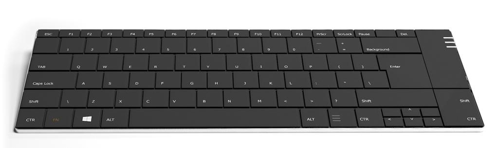 SOLO X Wireless-Tastatur mit extrem schlankem Design ultraschlankes Design, passt in jede Laptoptasche niedrige Tastenstruktur