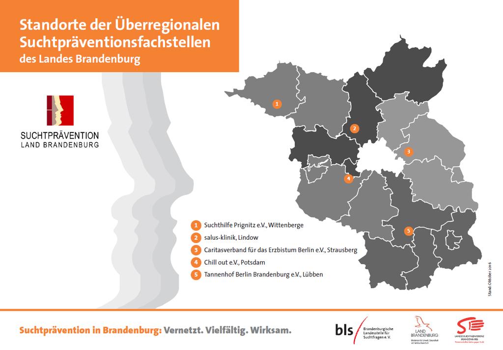 Struktur der Suchtprävention in Brandenburg