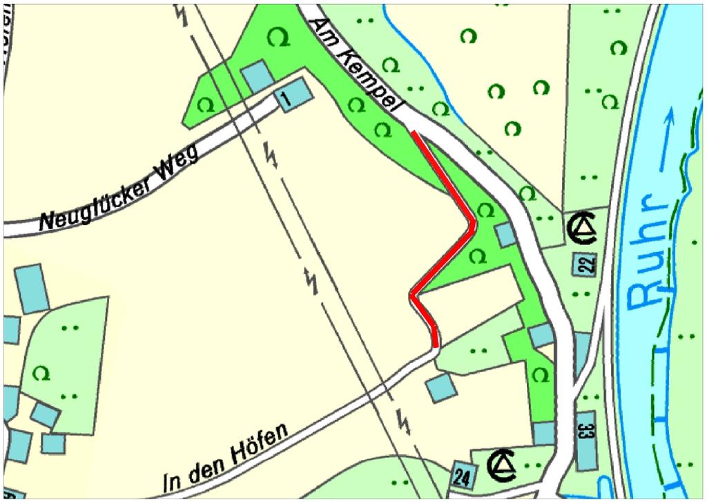 Einziehung von Teilflächen der Straße In den Höfen Der Haupt- und Finanzausschuss der Stadt Hattingen hat am 12.03.