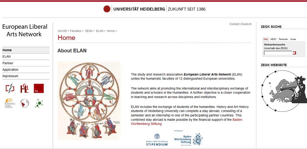 European Liberal Arts Network Webpage Heidelberg http://www.