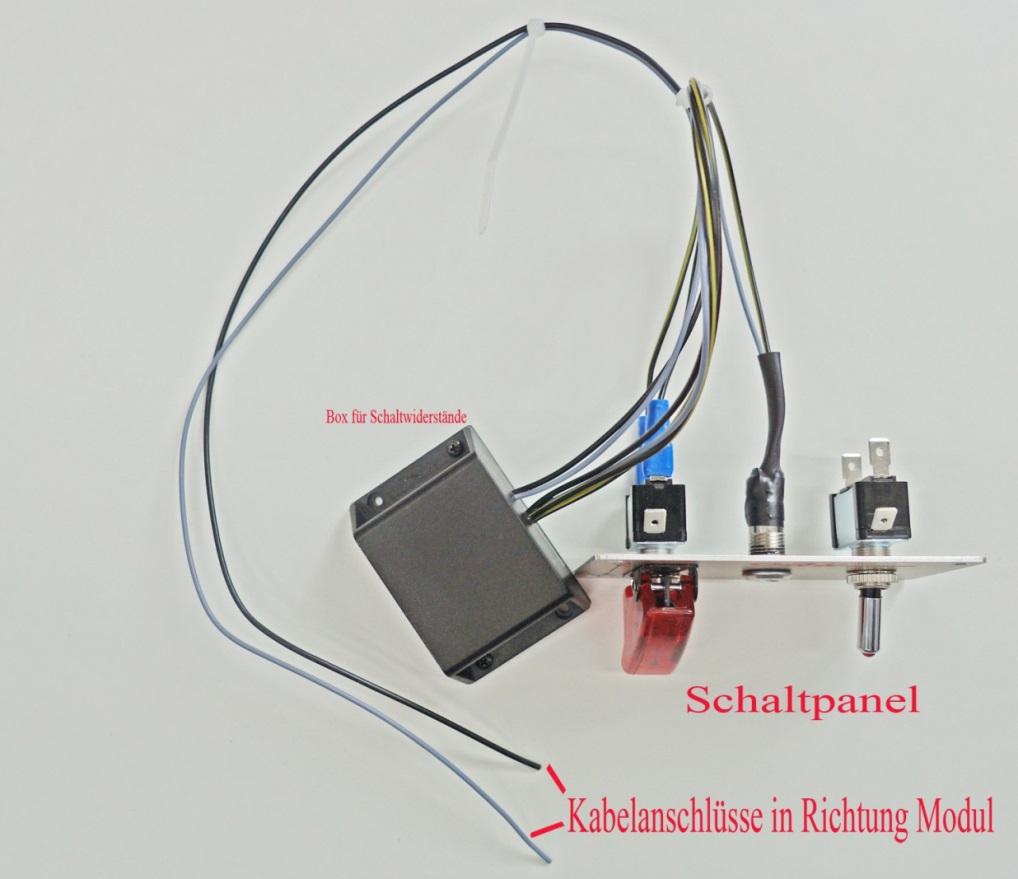 Die restlichen Kabel des ORH-Moduls: - Kabel weiss: Refernzkabel für Gaspedal - Kabel grün/blau: Abnahemkabel für Wassertemperatur Kabel weiss: