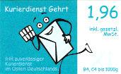 Marken privater Postdienstleister - ein Sammelgebiet mit Zukunft Postdienstleister Thüringer Bote Das Unternehmen ist seit dem August 2001 als Briefdienst tätig.