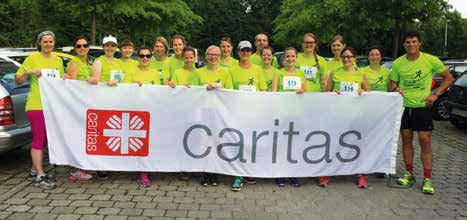 Caritas intern Impressionen 2017 LKZ Firmenlauf Mit 19 motivierten Läuferinnen und Läufern ging das Caritas-Team am