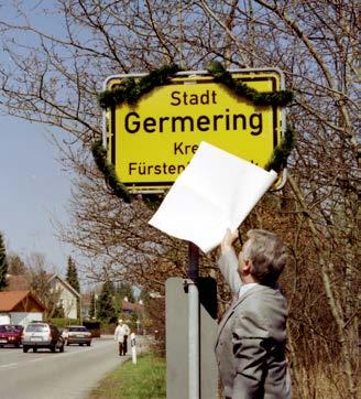 STADTPORTRÄT ORTSGESCHICHTE Germering, eine junge Stadt mit langer Geschichte Durch die Gebietsreform von 1978 erhielt die Stadt Germering ihre heutige Ausdehnung.