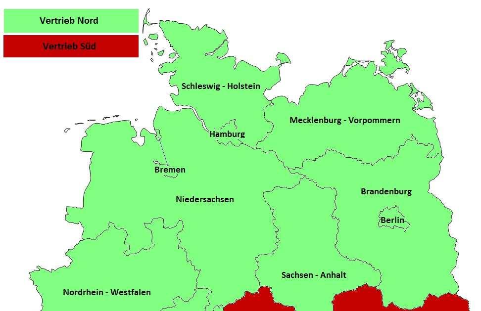 VERTRIEBSGEBIETE Vertrieb Süd: Münchner Küchenkraft Zenettistraße 11 80337 München Tel.