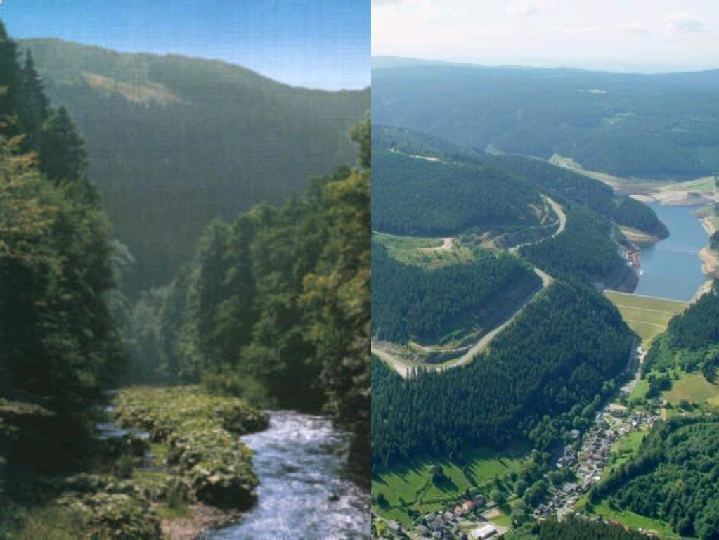 Das Schwarzatal eingeschnittenes Kerbtal Bestandteil Naturpark "Thüringer Wald" Unteres Schwarzatal eines der ältesten