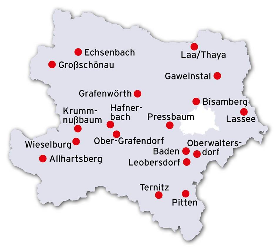 e5-gemeinden in NÖ Statistik e5-niederösterreich 20 e5-gemeinden ges.