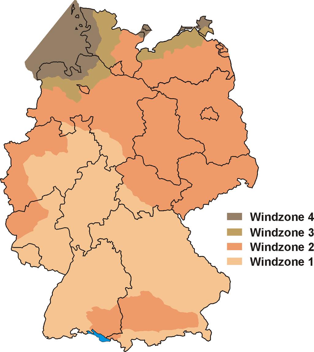 Windzonen in Deutschland besonders geeignet zur
