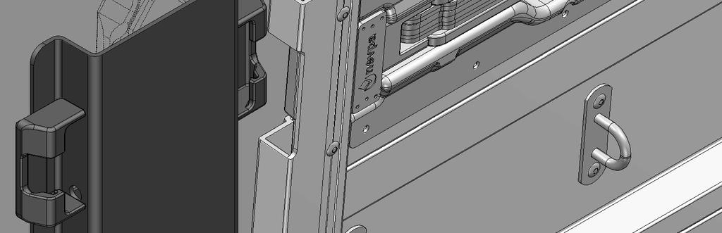 ACHTUNG Die Bordwand-Spannverschluss-Systeme T 07 sind mit einer Ladungsdruckerkennung ausgestattet. D.h. bei bestehendem Ladungsdruck zur Bordwand wird das Öffnen der Bordwand-Spannverschlüsse spürbar erschwert.