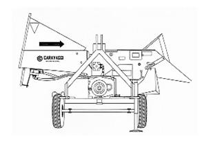 liste CARAVAGGI Serie PROFI BIO 400, bis Ø 150 mm, Gewicht 900 kg Rotor mit 60 beweglichen Messern/Hämmer Hydr.