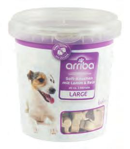arriba Soft-Snack Für Hunde, 500 g Eimer, arriba Hundenassnahrung