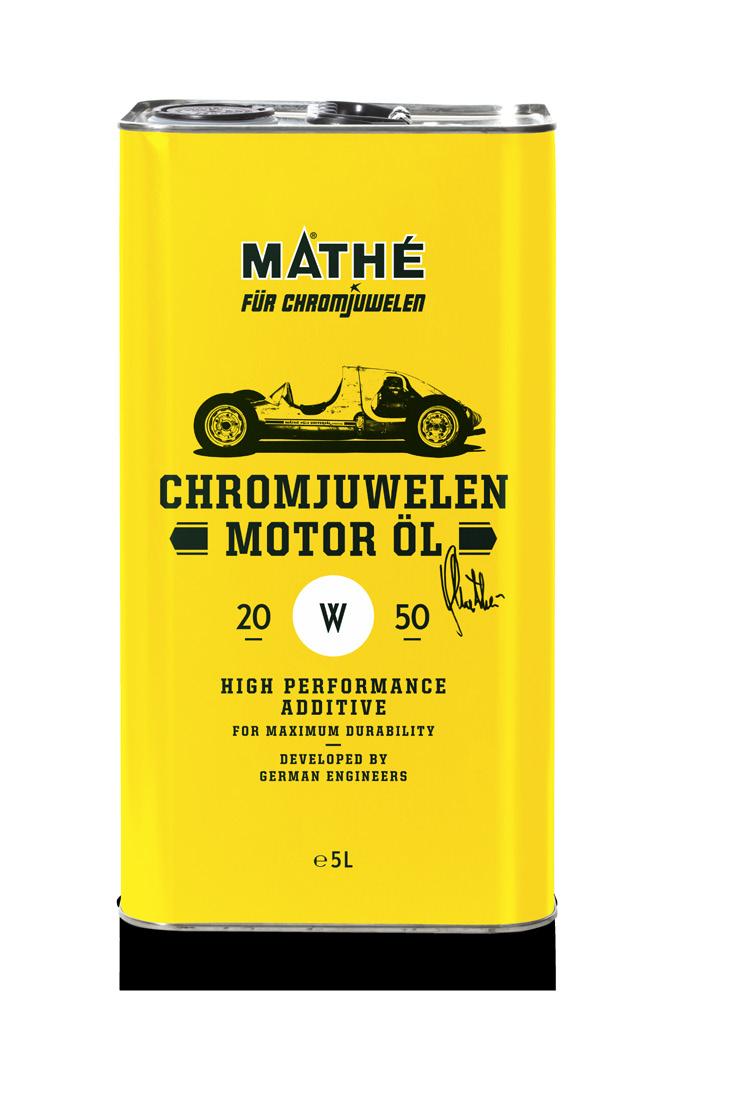 Chromjuwelen Motor Öl 20W-50 powered by Mathé Fein formuliertes Motorenöl für Klassiker.
