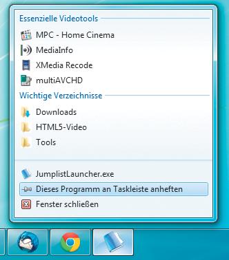 Praxis Windows ohne Umwege: Taskleiste Der 7 Taskbar Tweaker bringt Windows Superbar ein paar nützliche Kunststücke bei.
