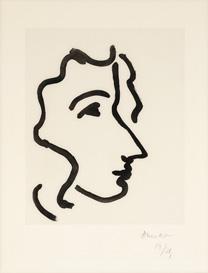4/7 Henri Matisse (1869 1954) Nadia au profil aigu.