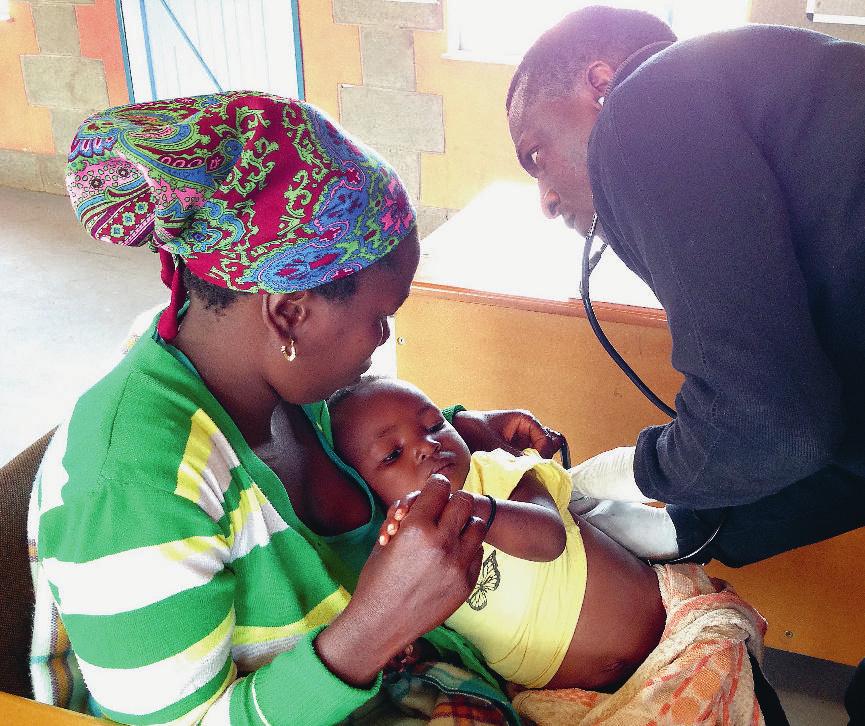 THEMA Bild: Benji Gross Mobile Klinik für abgelegene Dörfer Interview with Dr. Olatunbosun Faturiyele Viele Dörfer Lesothos liegen mehrere Stunden Fussmarsch entfernt vom nächsten Gesundheitszentrum.