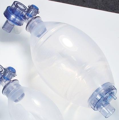 Silikon- und PVC-Beatmungsbeutel AERObag - Beatmungsbeutel Wiederverwendbare Silikon-Beatmungsbeutel und PVC-Beatmungsbeutel zum einmaligen Gebrauch, für Erwachsene (1500 ml),