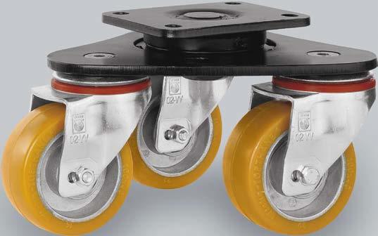 Jeu de transport roulettes roue ø 80 100 125 150 160 175 200 mm polyuréthane roues fixes 