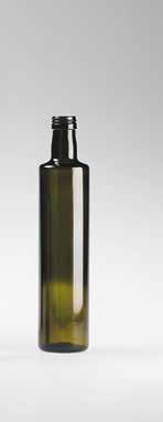 Ölflaschen DORICA, rund / Bouteilles DORICA rondes, pour huile aus antikgrünem Glas / en verre antique Artikel-Nummer Inhalt ml Höhe mm Mündung Ø mm Stück / Karton 100 Stk.