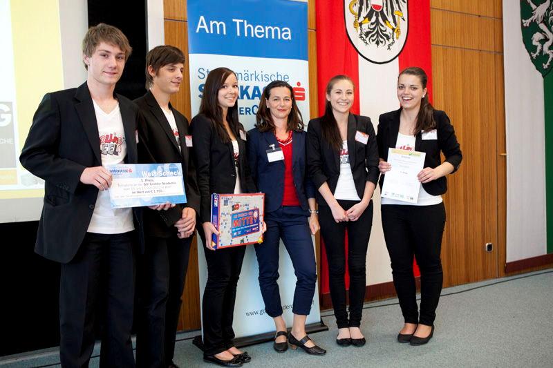 beim Landeswettbewerb 2012 ihre Produktideen einer Fachjury aus Wirtschaft und Bildung präsentiert. Die Steiermark wird beim JUNIOR Bundeswettbewerb am 13.