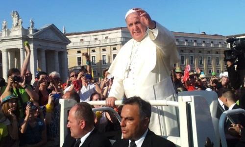 Der Ausblick über Rom war beeindruckend. Am Mittwoch war die Papstaudienz am Petersplatz.