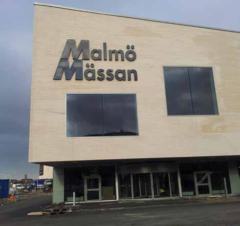 22 Unternehmen Messe Ort > 21532 Malmö Malmö Mässan Unter dem Namen MalmöMässan betreibt die belgische Artexis-Gruppe ein zweistöckiges Messezentrum mit über