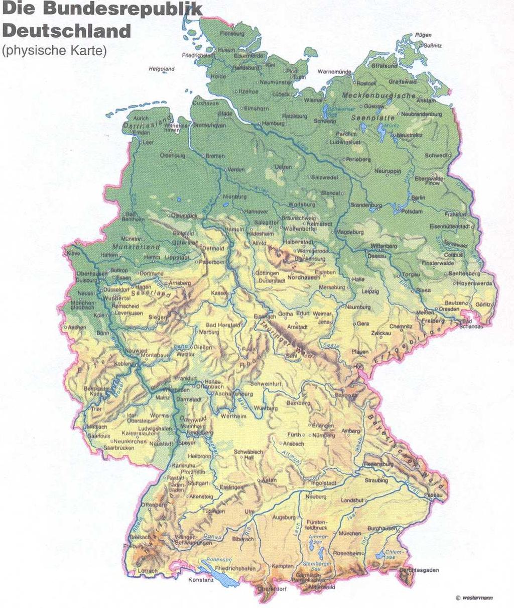 Obr. 66 Geografická mapa, učebnica Schau mal! 3, s. 128.