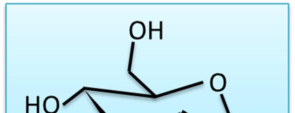 Abbildung 50: Strukturformel des Einfachzuckers Glukose.