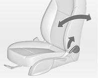 Poloha sedadla Operadlá Výška sedadla Zatiahnite za páku, a nastavte sklon a uvoľnite páku.