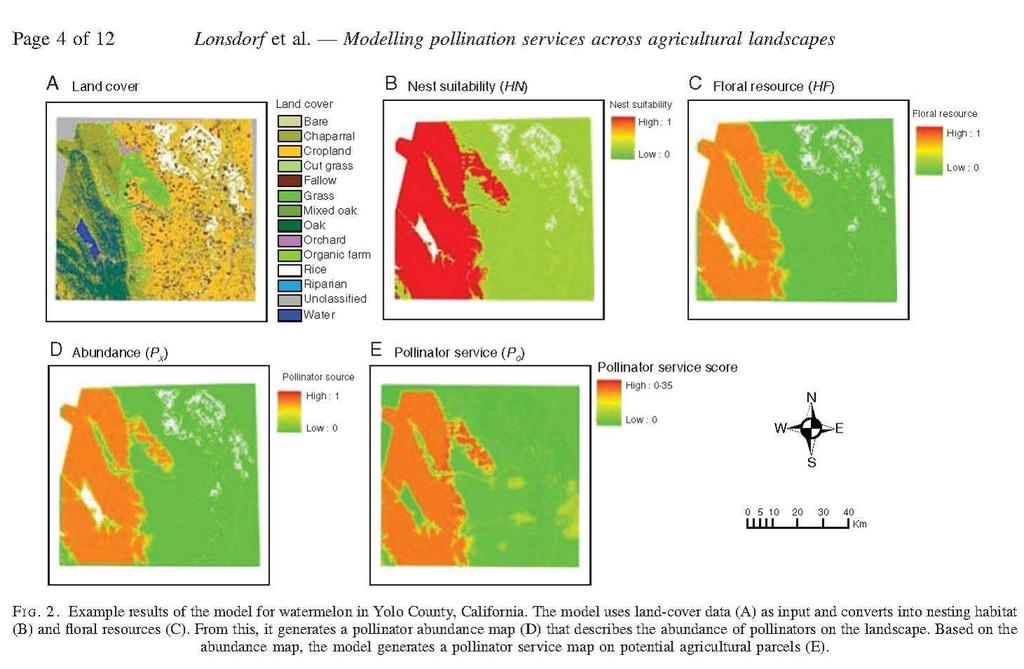 3- Modellierung: Bestäubungervorkommen nach Habitatansprüchen Agrargebiete mit hohem