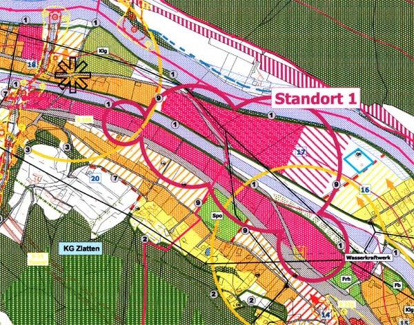 2.1.1 Topografie ebene Lage, Teilbereiche zwischen Mur und Murkanal 1.2.1.2 Geologie, Bebaubarkeit keine Erdrutschgebiete bekannt, Lage auf Terrassen der Mur 1.