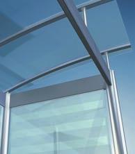 Produktübersicht 1.0 Technische Information Alternative Dachformen aus VSG, Aluminium, Kunststoff oder Acrylat Das Wartehallensystem Basic wurde als Modulsystem gestaltet.