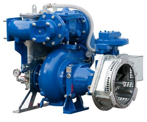 TECHNISCHE SPEZIFIKATIONEN BBA Vakuumunterstutzte Pumpe Pumpenmodell... BA150E D285 Fördermenge max... 460 m 3 /St. Förderhöhe max... 27 m Laufrad... Halb offenes Laufrad Freier Durchgang.