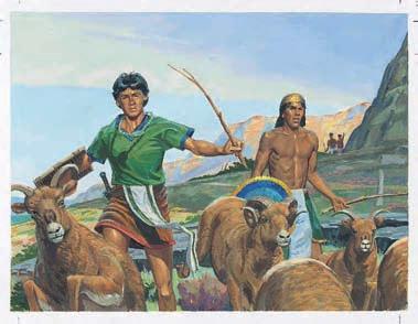 Ammon sagte zu König Lamoni, daß er bei den Lamaniten leben wolle.