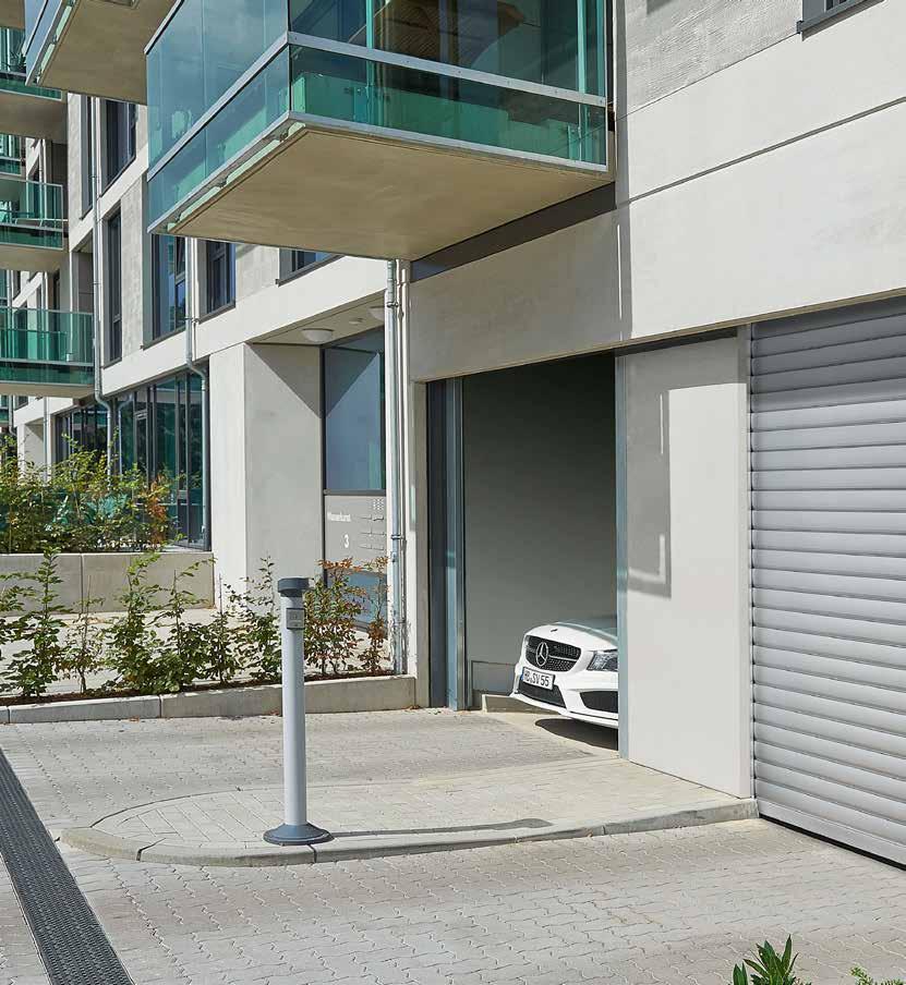 Navojna vrata / mrežna navojna vrata TGT za podzemne garaže Rešitev za vrata skupinskih garaž z do 100 parkirnih mest Stanovanjske
