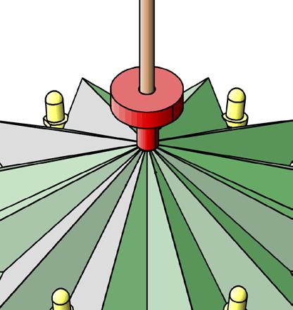 Die Anoden (langes Bein) der LED s mit jeweils einem Kabelstück (rot) miteinander verlöten, so dass alle Anoden miteinander verbunden sind.