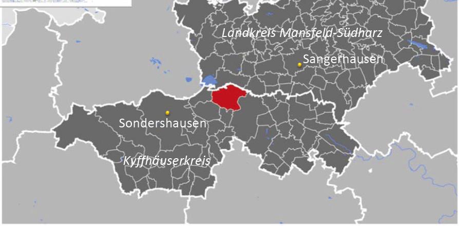 484 km² (2.569 km² = Saarland) EW-Dichte z.t. < 20 EW/km² ca.