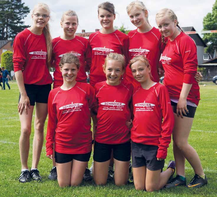 8 Von den Landesmeisterschaften Mit einer starken Teamleistung gewann Schneverdingen verdient die Landesmeisterschaft bei der weiblichen U14.