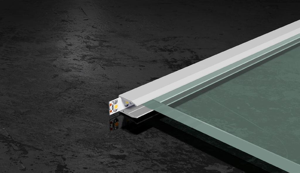 APGB8 Jahre Garantie Aluminium-Glasboden-Profil 8 mm Glas Kenndaten Abmessungen (M 1:1) Material: Wärmeleitfähigkeit: Oberfläche: Farbe: Gewicht: Verpackungseinheit: Service: Aluminium (EN